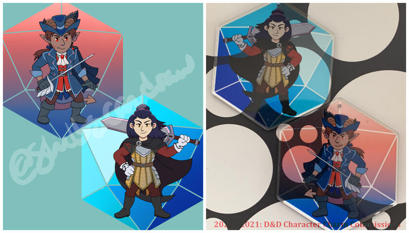 2019-2020: D&amp;D Character Charm Commissions