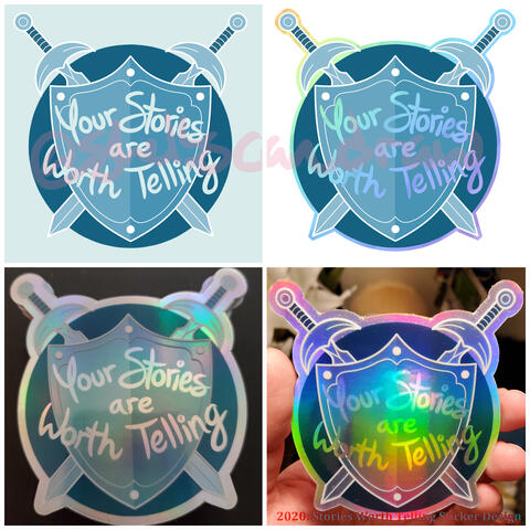 2020: Stories Worth Telling Sticker Design